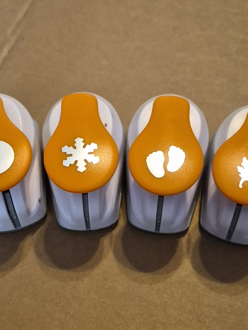 SET OF FOUR FISKARS Craft Paper Punch Set - Home Office Arts & Crafts